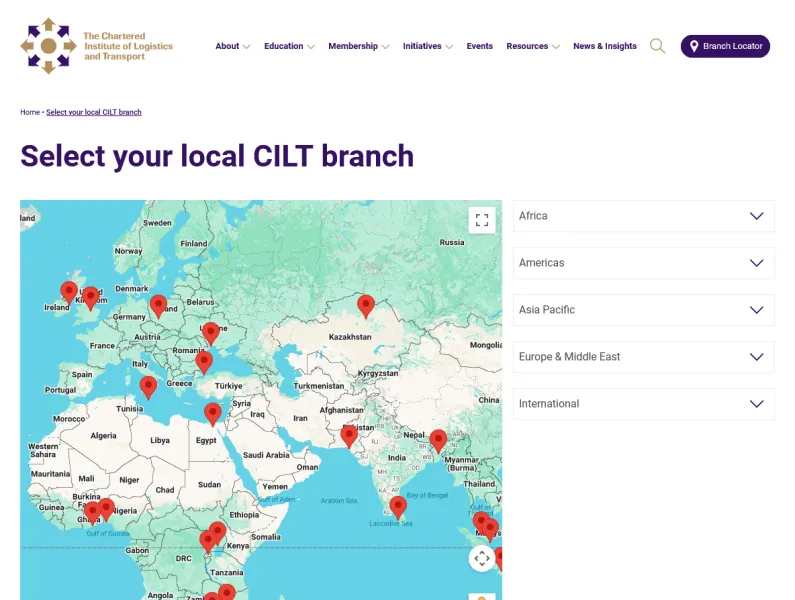 Branch finder screenshot